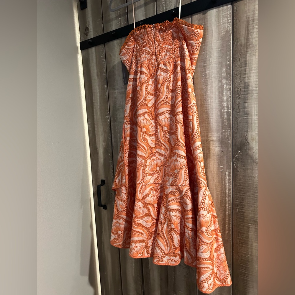 NWT By Anthropologie Strapless A-Line
Ruffle-Hem Dress, 8P - Picture 10 of 13